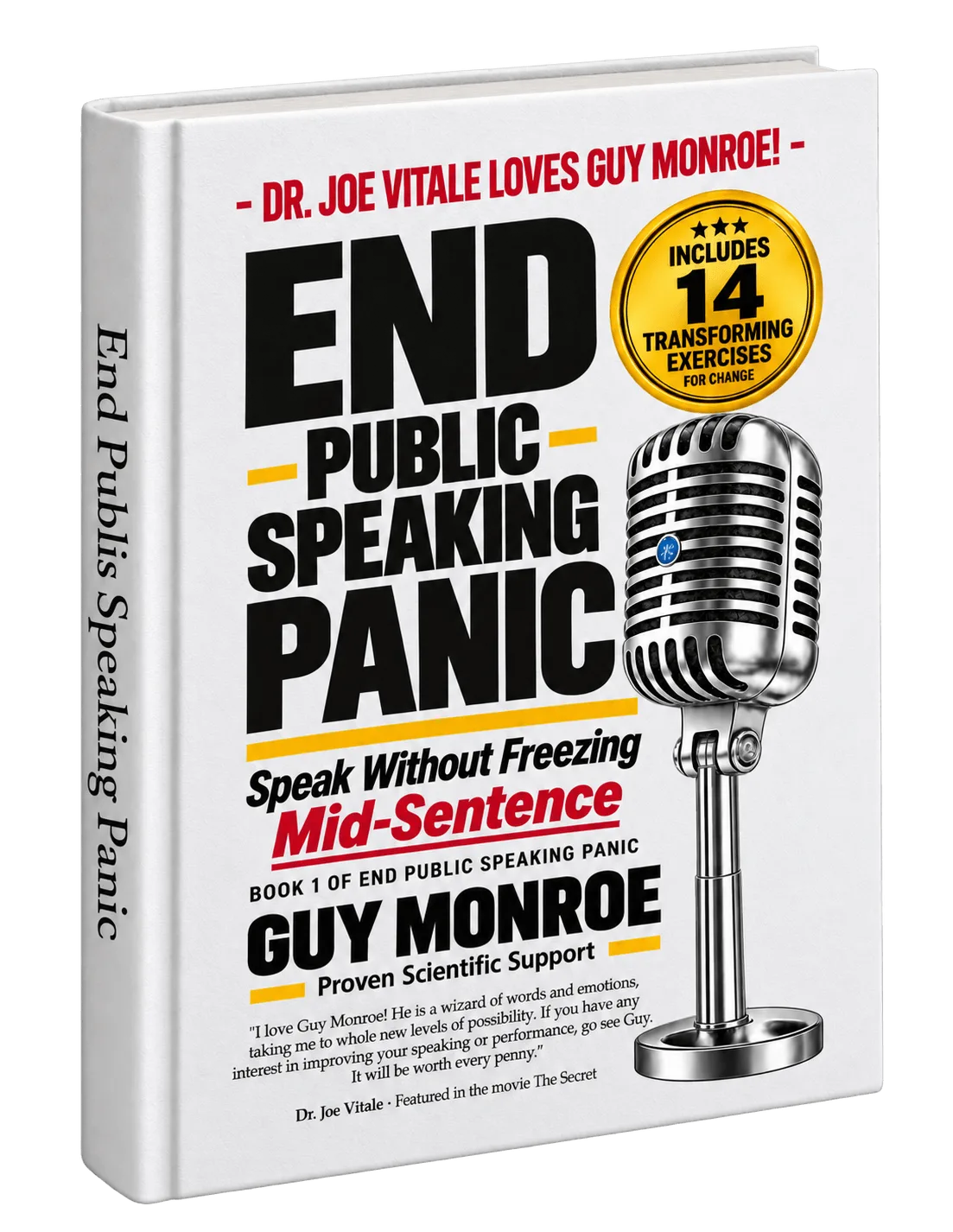 3D cover of End Public Speaking Panic by Guy Monroe