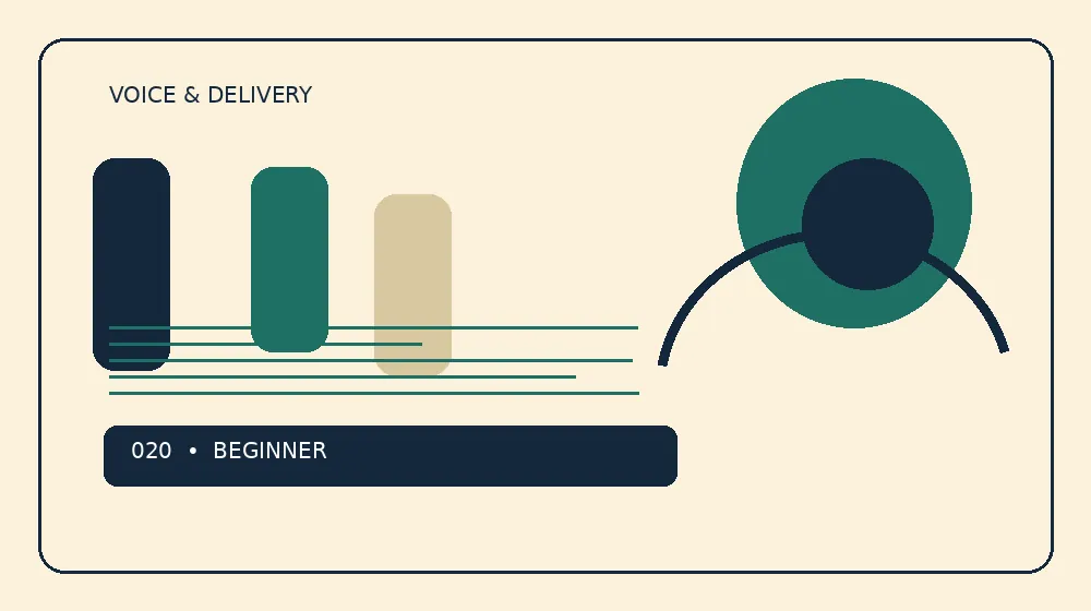 Illustration for Find a Comfortable Speaking Volume